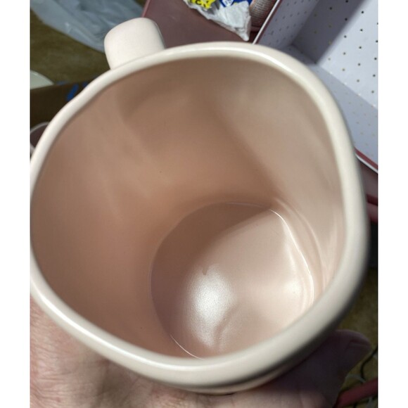 Rae Dunn Artisan Collection Quarantine Queen Pink Salmon Coffee Mug Cup Decor - Picture 7 of 8
